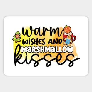 Warm wishes and marshmallow kisses! Sticker